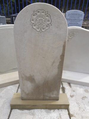 Yorkshire Rose Headstone